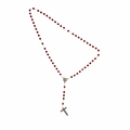 Chaplet - verre rouge