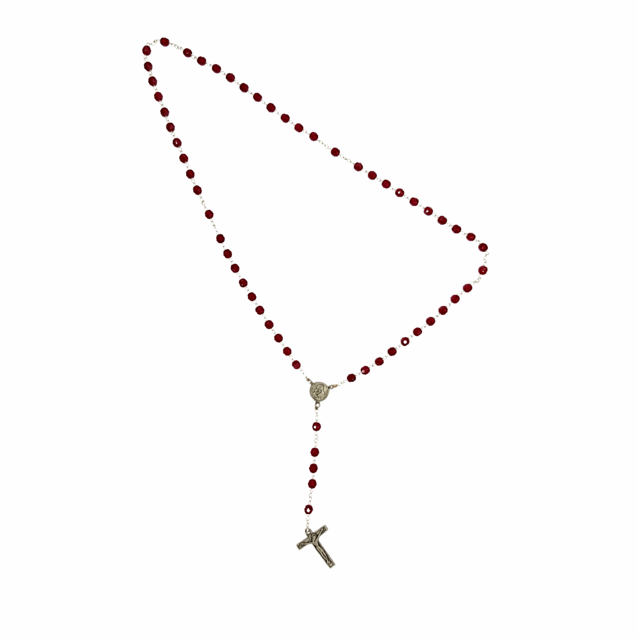 Chaplet - verre rouge